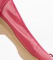 Women Balerinas 22116 Pink Leather Tamaris