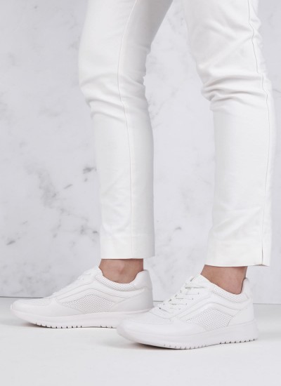 Γυναικεία Παπούτσια Casual 23746 Άσπρο ECOleather Tamaris