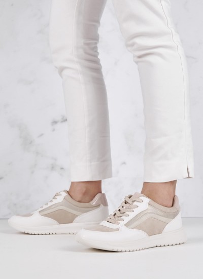 Γυναικεία Παπούτσια Casual 23746 Μπεζ ECOleather Tamaris