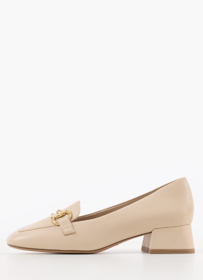 Women Pumps & Peeptoes High Hello Beige Leather Nine West