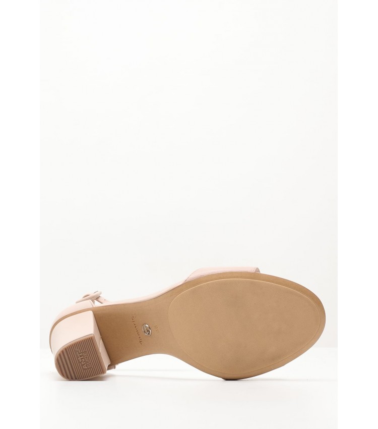Women Sandals 28326 Nude Leather Tamaris