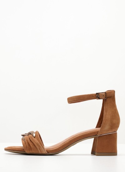 Women Sandals High 2043.3086L Bronze Leather MF