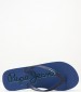 Men Flip Flops & Sandals Beach.Logo Blue Rubber Pepe Jeans