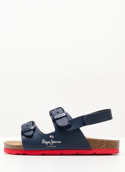 Παιδικά Παπούτσια Casual London.One Μπλε Ύφασμα Pepe Jeans