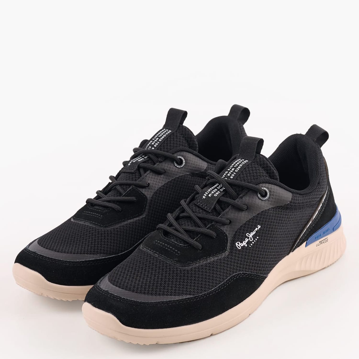 Ανδρικά Παπούτσια Casual Jay.Pro.Advance Μαύρο Ύφασμα Pepe Jeans Ανδρικά Παπούτσια Casual Jay.Pro.Advance Μαύρο Ύφασμα Pepe Jeans