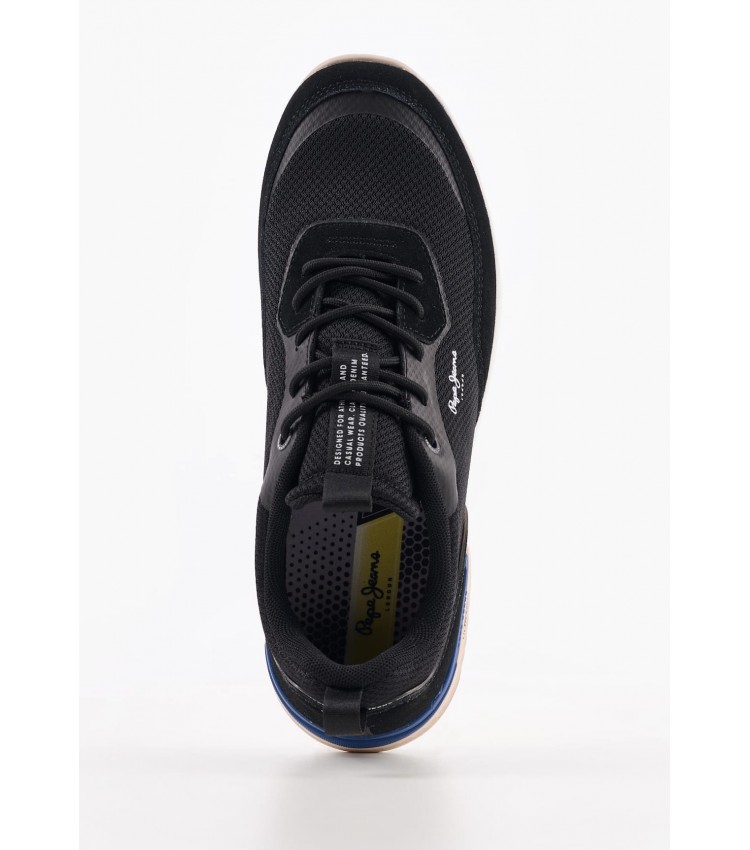 Men Casual Shoes Jay.Pro.Advance Black Fabric Pepe Jeans