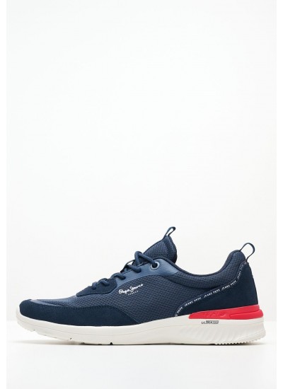Ανδρικά Παπούτσια Casual Track.Runner Άσπρο Δέρμα Καστόρι Tommy Hilfiger