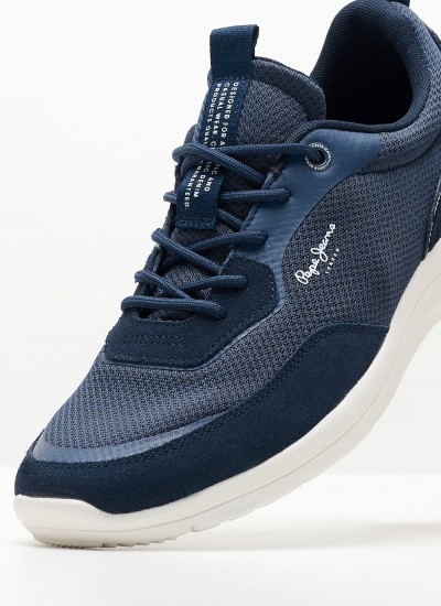 Ανδρικά Παπούτσια Casual Track.Runner Άσπρο Δέρμα Καστόρι Tommy Hilfiger
