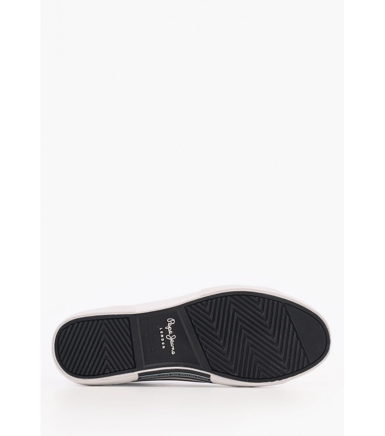 Ανδρικά Παπούτσια Casual Kenton.Court Μαύρο Δέρμα Pepe Jeans