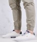 Men Casual Shoes Kenton.Flag.M White Leather Pepe Jeans