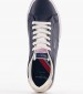 Men Casual Shoes Kenton.Flag Blue Leather Pepe Jeans