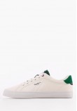 Men Casual Shoes Kenton.Flag White Leather Pepe Jeans