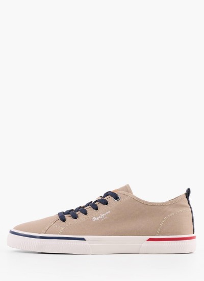 Ανδρικά Παπούτσια Casual Kenton.Smart.22 Μπεζ Πάνινο Pepe Jeans
