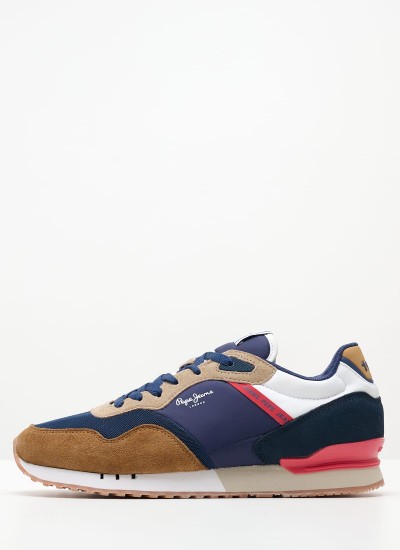 Ανδρικά Παπούτσια Casual London.One.M Ταμπά Δέρμα Καστόρι Pepe Jeans