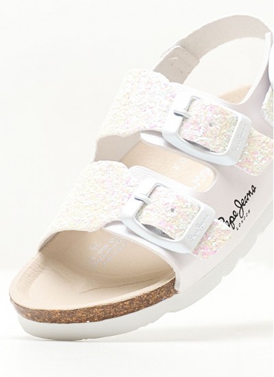 Kids Flip Flops & Sandals 695574 White Leather Kickers