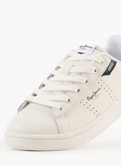 Men Casual Shoes Kenton.Smart.22 White Fabic Pepe Jeans