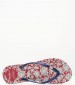 Women Flip Flops & Sandals Rake.Floral Red Rubber Pepe Jeans