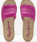 Women Flats Siva.Berry Pink Buckskin Pepe Jeans