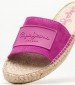 Women Flats Siva.Berry Pink Buckskin Pepe Jeans