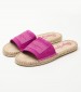 Women Flats Siva.Berry Pink Buckskin Pepe Jeans