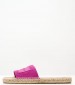 Women Flats Siva.Berry Pink Buckskin Pepe Jeans