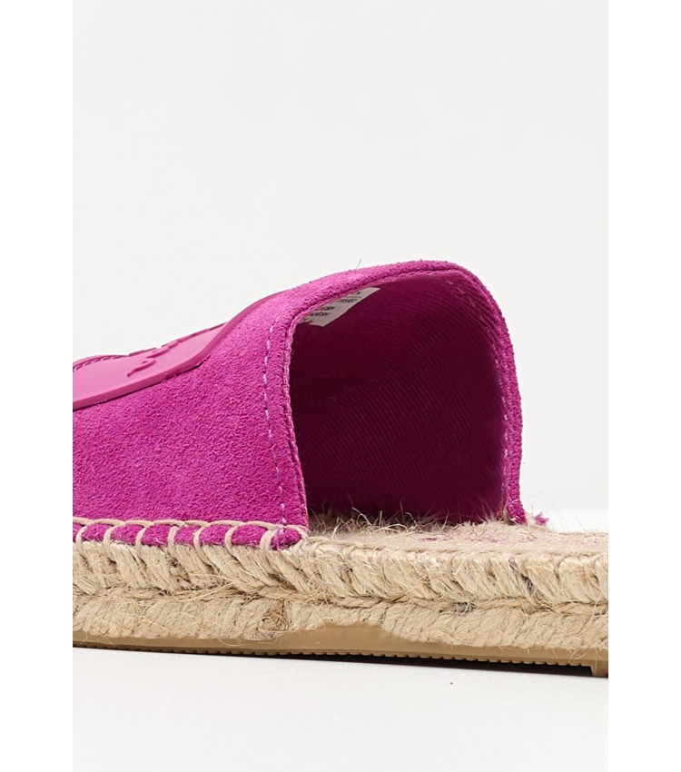 Women Flats Siva.Berry Pink Buckskin Pepe Jeans