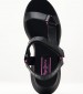 Women Sandals Venus.Ace Black ECOleather Pepe Jeans