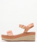 Women Platforms Low Witney.Brand Orange ECOleather Pepe Jeans