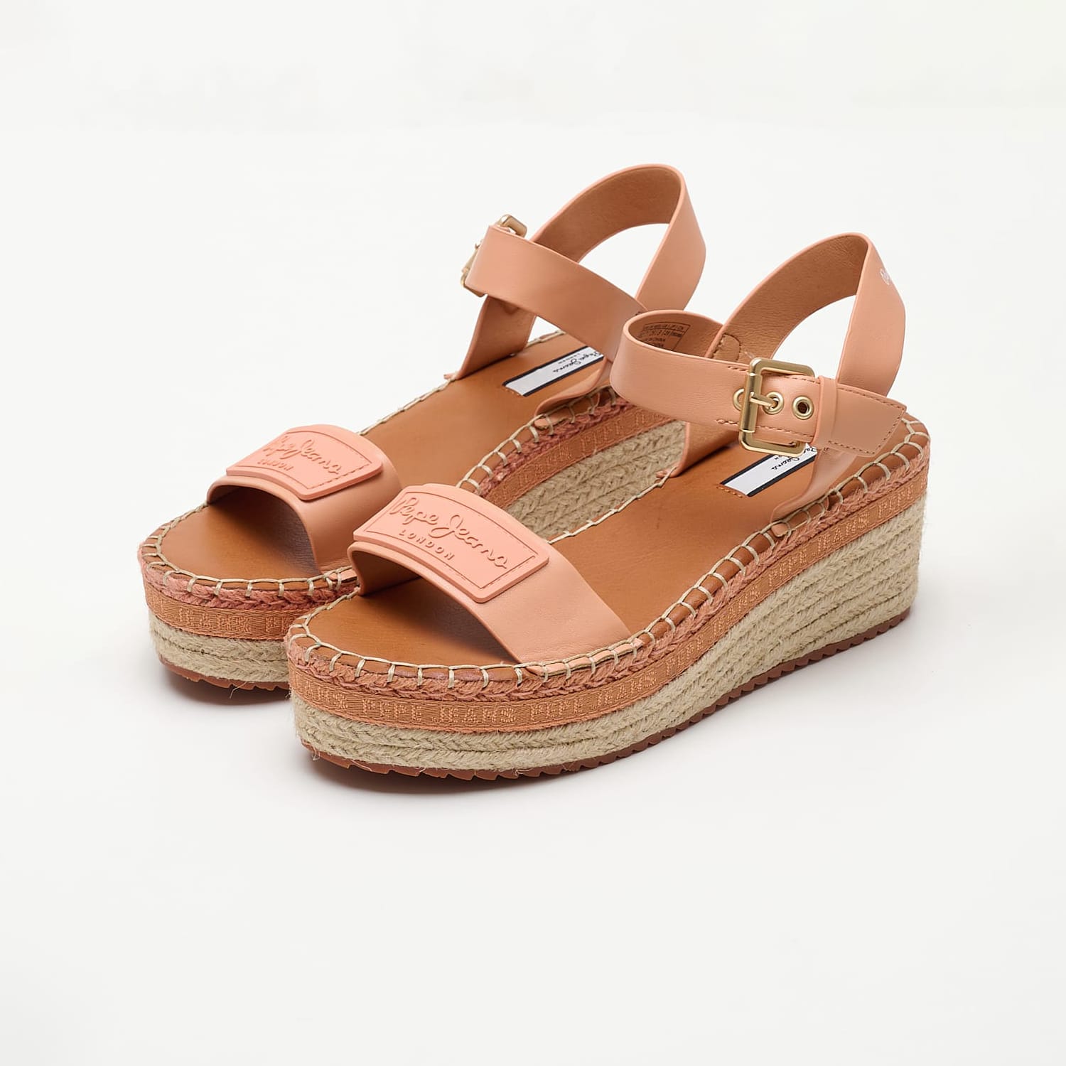Women Platforms Low Witney.Brand Orange ECOleather Pepe Jeans Women Platforms Low Witney.Brand Orange ECOleather Pepe Jeans