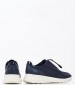 Women Casual Shoes Alleniee.Str Blue Fabric Geox