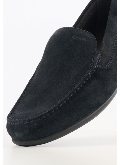 Men Casual Shoes M.Spherica.A Black Fabric Geox