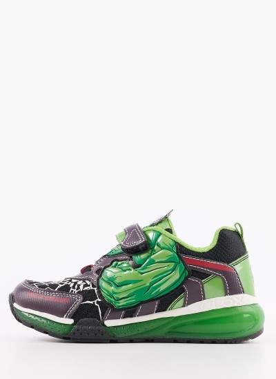 Παιδικά Παπούτσια Casual Bayonyc.Hulk Πράσινο ECOleather Geox