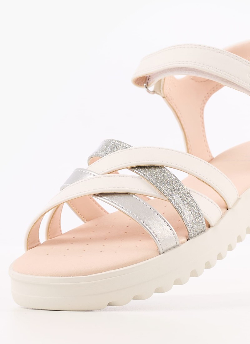 Kids Flip Flops Sandals from the Geox brand Coralie White