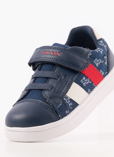 Παιδικά Παπούτσια Casual Djrock.Plane Μπλε ECOleather Geox