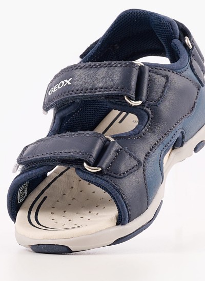 Kids Casual Shoes Aeranter Blue ECOleather Geox