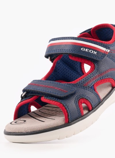 Παιδικά Παπούτσια Casual Maratea.Sport Μπλε ECOleather Geox