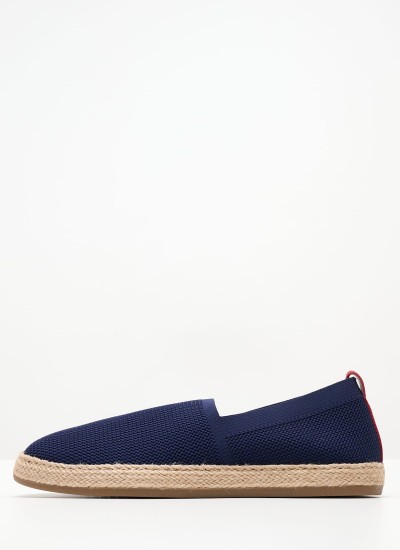 Men Espadrilles Th.Denim Blue Fabic Tommy Hilfiger