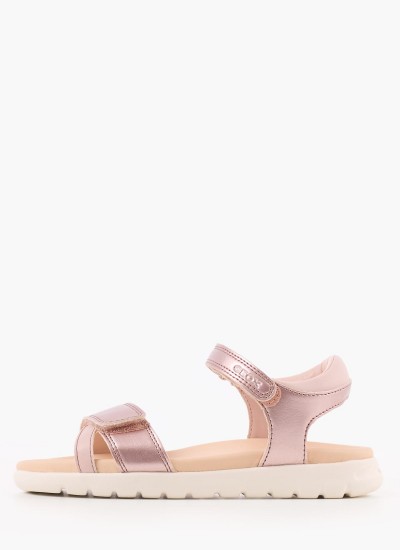 Παιδικές Σαγιονάρες & Πέδιλα Soleima Ροζ ECOleather Geox