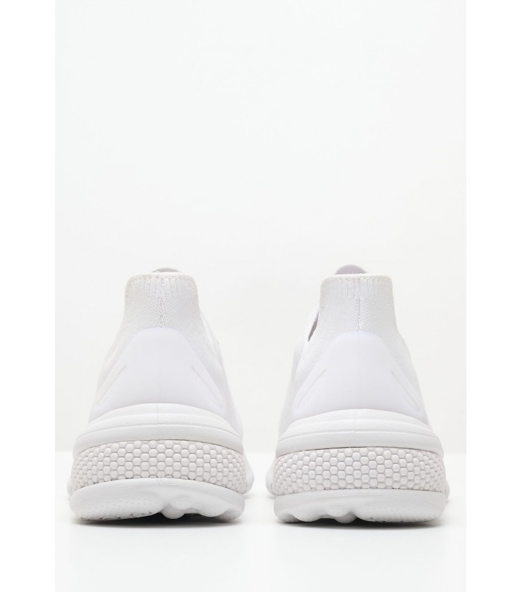 Women Casual Shoes Spherica.Actif White Fabric Geox
