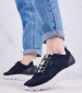 Women Casual Shoes Spherica.A Blue Fabric Geox