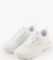 Women Casual Shoes Spherica.A White Fabric Geox