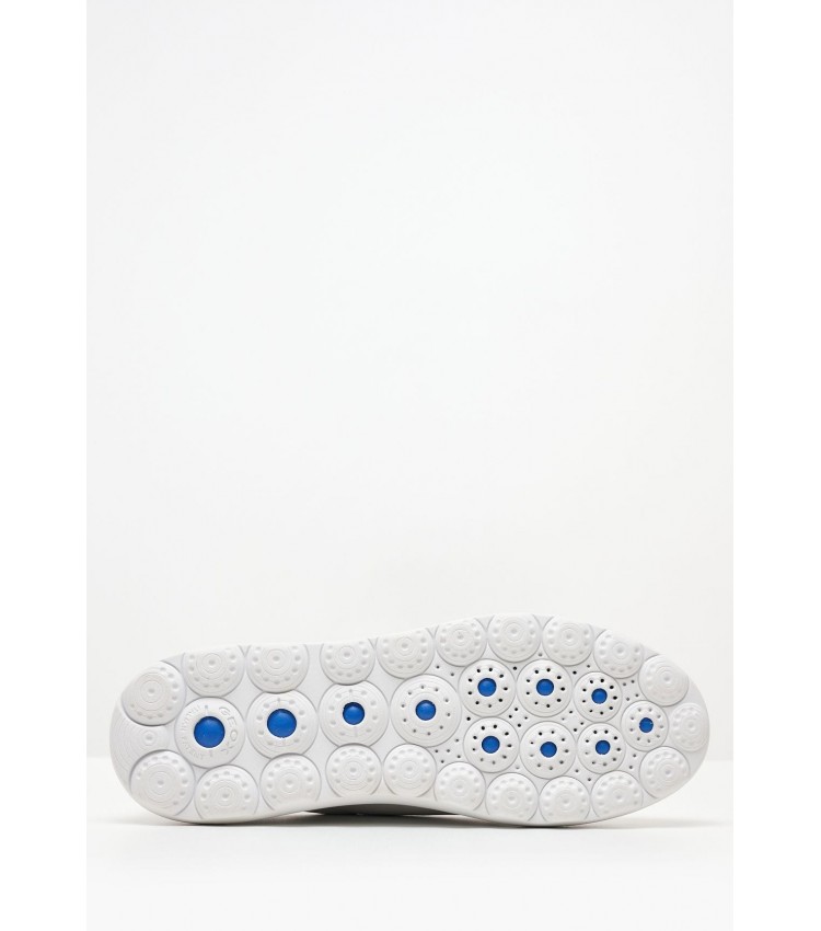 Γυναικεία Παπούτσια Casual Spherica.Dec4 Άσπρο Δέρμα Geox