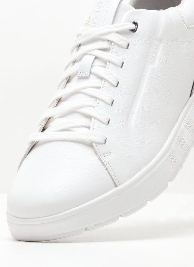 Men Casual Shoes Spherica.Ec4 White Leather Geox