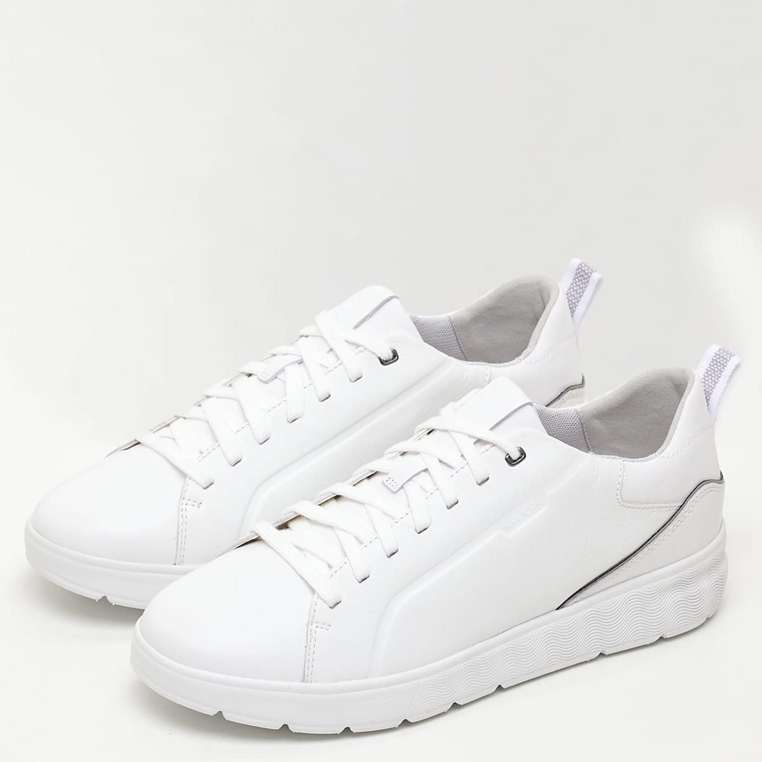 Ανδρικά Παπούτσια Casual Spherica.Ec4 Άσπρο Δέρμα Geox Casual - Sneakers Geox Spherica.Ec4-White