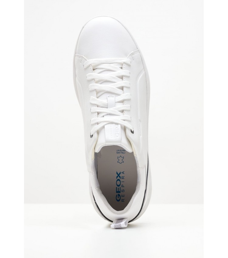 Men Casual Shoes Spherica.Ec4 White Leather Geox