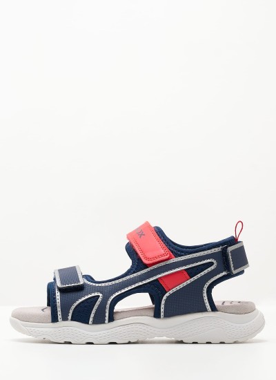 Παιδικές Σαγιονάρες & Πέδιλα Splush.B Μπλε ECOleather Geox