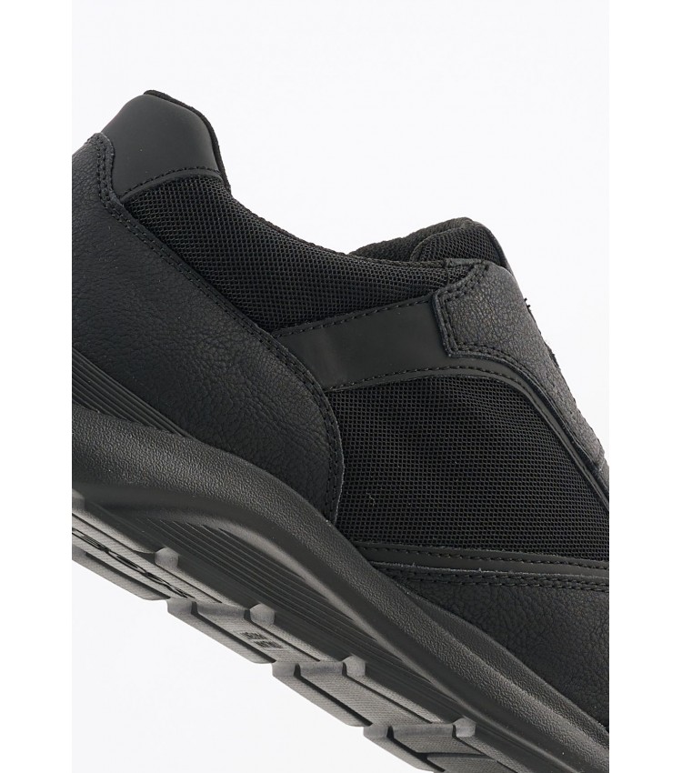 Men Casual Shoes U.Damiano.B Black ECOleather Geox