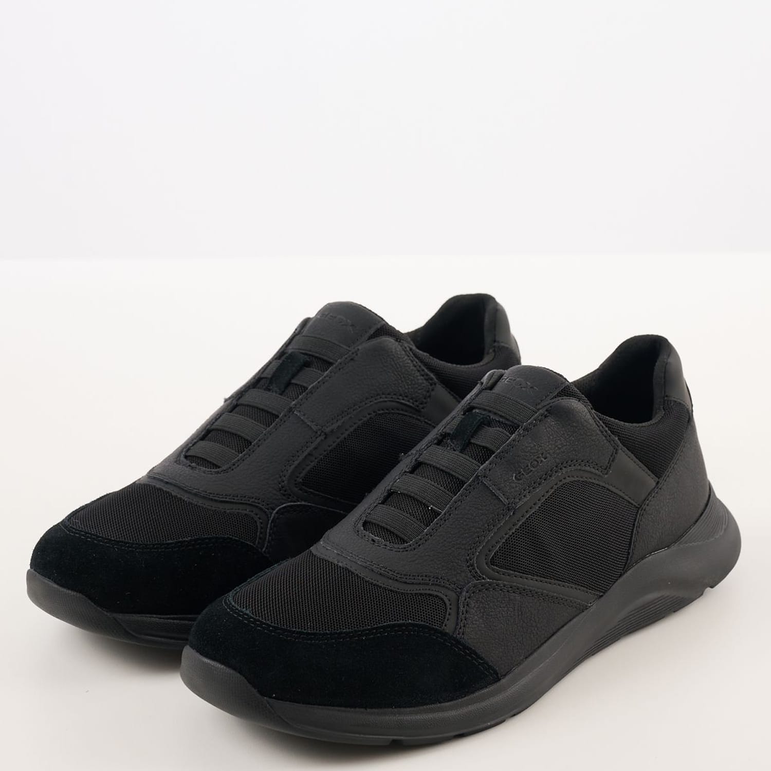 Men Casual Shoes U.Damiano.B Black ECOleather Geox Men Casual Shoes U.Damiano.B Black ECOleather Geox