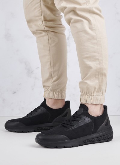 Ανδρικά Παπούτσια Casual Track.Runner Άσπρο Δέρμα Καστόρι Tommy Hilfiger
