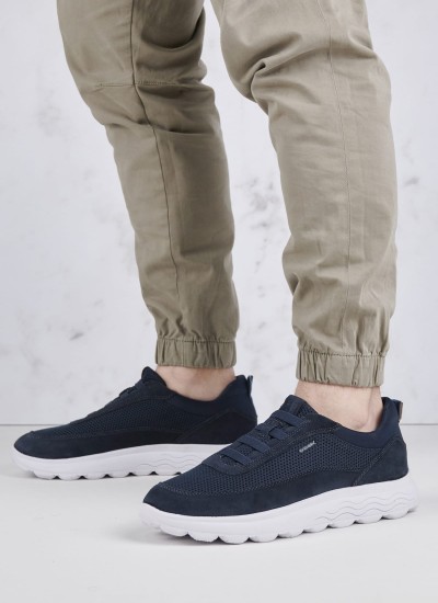 Ανδρικά Παπούτσια Casual Track.Runner Άσπρο Δέρμα Καστόρι Tommy Hilfiger